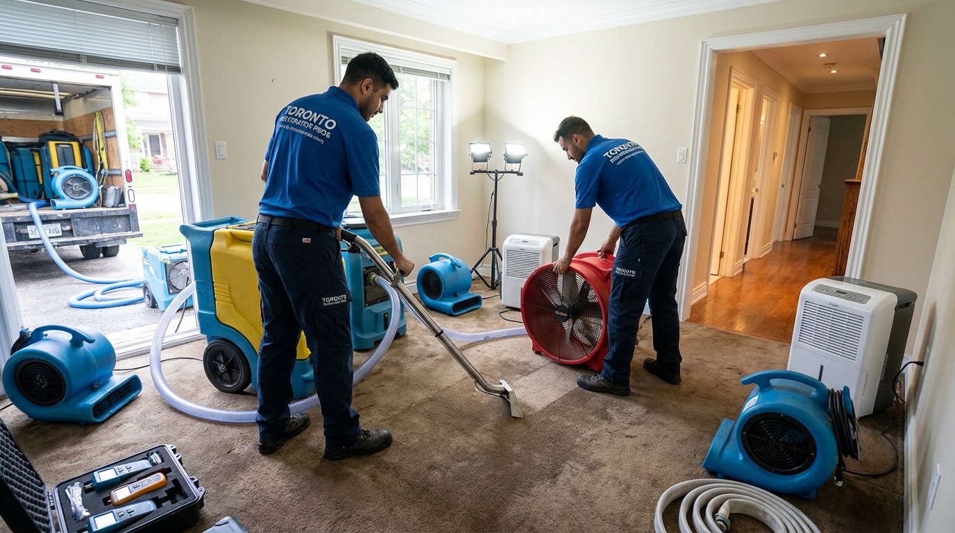 Hardwood floor water damage