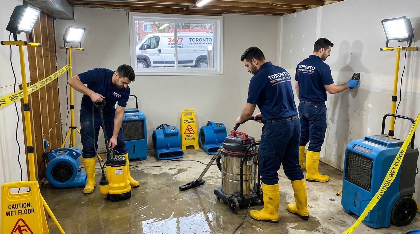 Flooded basement emergency