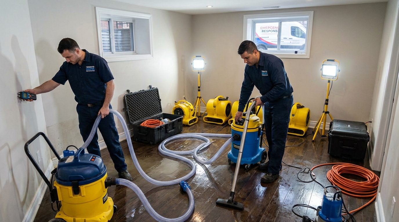 Drywall water damage